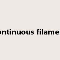 continuous filament是什么意思