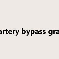 coronary artery bypass graft surgery是什么意思