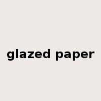 glazed paper是什么意思