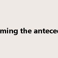 affirming the antecedent是什么意思
