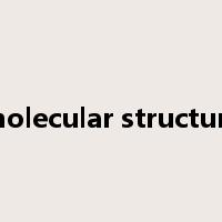 molecular structure是什么意思