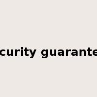Security guarantees是什么意思