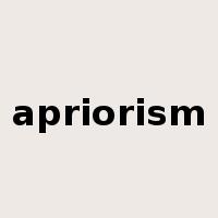 apriorism是什么意思