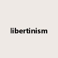 libertinism是什么意思