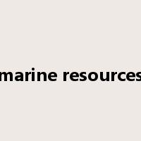 marine resources是什么意思