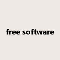 free software是什么意思