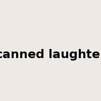 canned laughter是什么意思