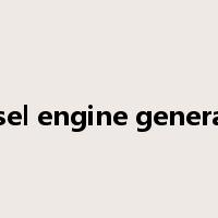 diesel engine generator是什么意思