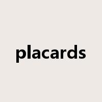 placards是什么意思