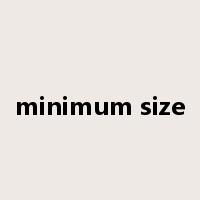 minimum size是什么意思