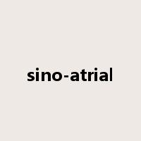sino-atrial是什么意思