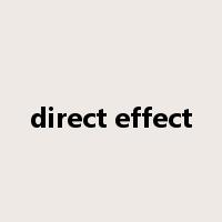 direct effect是什么意思