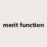 merit function是什么意思