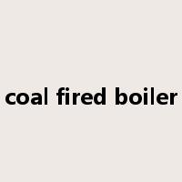 coal fired boiler是什么意思