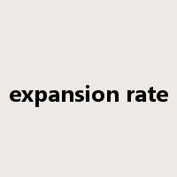 expansion rate是什么意思