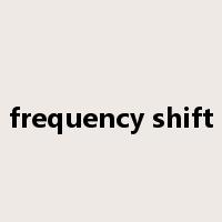 frequency shift是什么意思