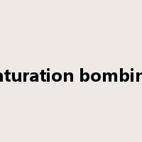 saturation bombing是什么意思