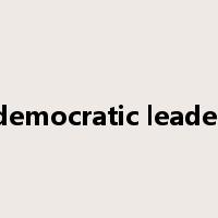 democratic leader是什么意思