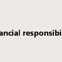 financial responsibility是什么意思