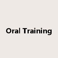 Oral Training是什么意思