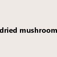 dried mushroom是什么意思