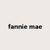 fannie mae是什么意思