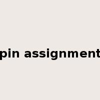 pin assignment是什么意思