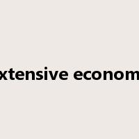 Extensive economy是什么意思