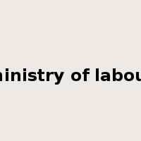 ministry of labour是什么意思