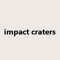 impact craters是什么意思