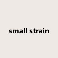 small strain是什么意思