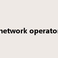 network operator是什么意思