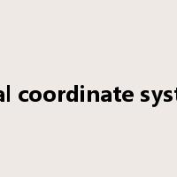 local coordinate system是什么意思