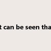 it can be seen that是什么意思
