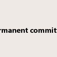 permanent committee是什么意思