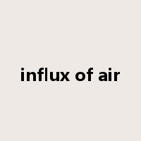 influx of air是什么意思