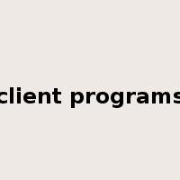 client programs是什么意思