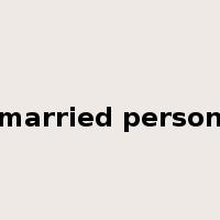 married person是什么意思