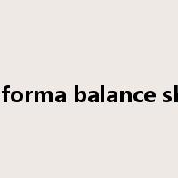 Pro forma balance sheet是什么意思
