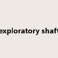 exploratory shaft是什么意思