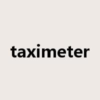 taximeter是什么意思