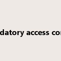 mandatory access control是什么意思