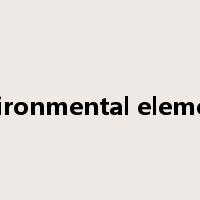 environmental elements是什么意思