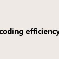coding efficiency是什么意思