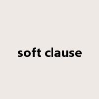 soft clause是什么意思