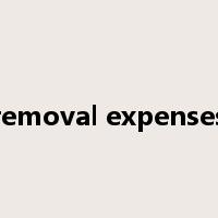 removal expenses是什么意思