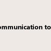communication tool是什么意思