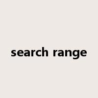search range是什么意思