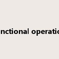 functional operation是什么意思