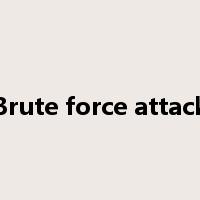 Brute force attack是什么意思